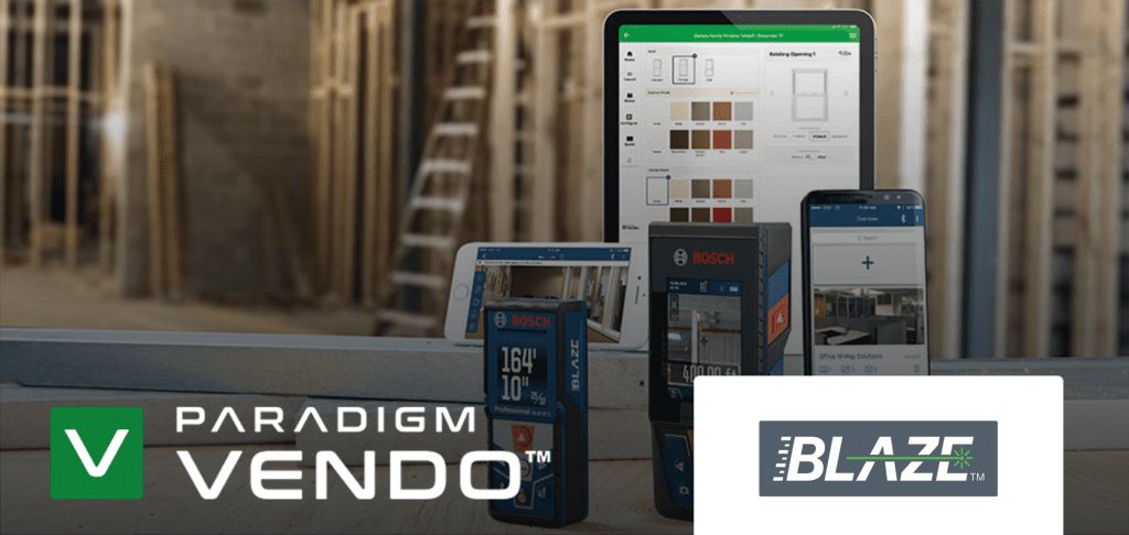 Paradigm announces its digital selling solution for home improvement contractors is now compatible with a popular line of Bosch laser measurement tools.