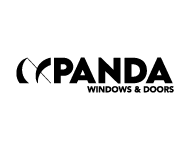 Panda Windows & Doors Logo - Black - 190x150
