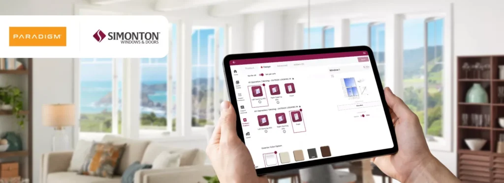 Paradigm Vendo - Simonton Windows Doors Configurator iPad - Hero - 1538x560